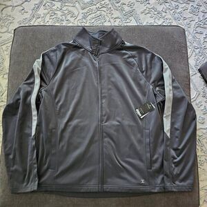 Xersion Quick Dri Men's Highland Gray Full Zip Track Jacket Size XXL